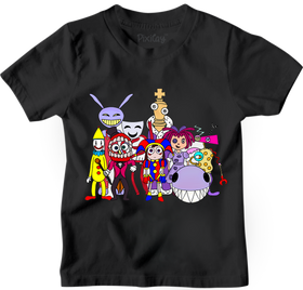 Buy black Pomni Digital Circus Boys T-Shirts
