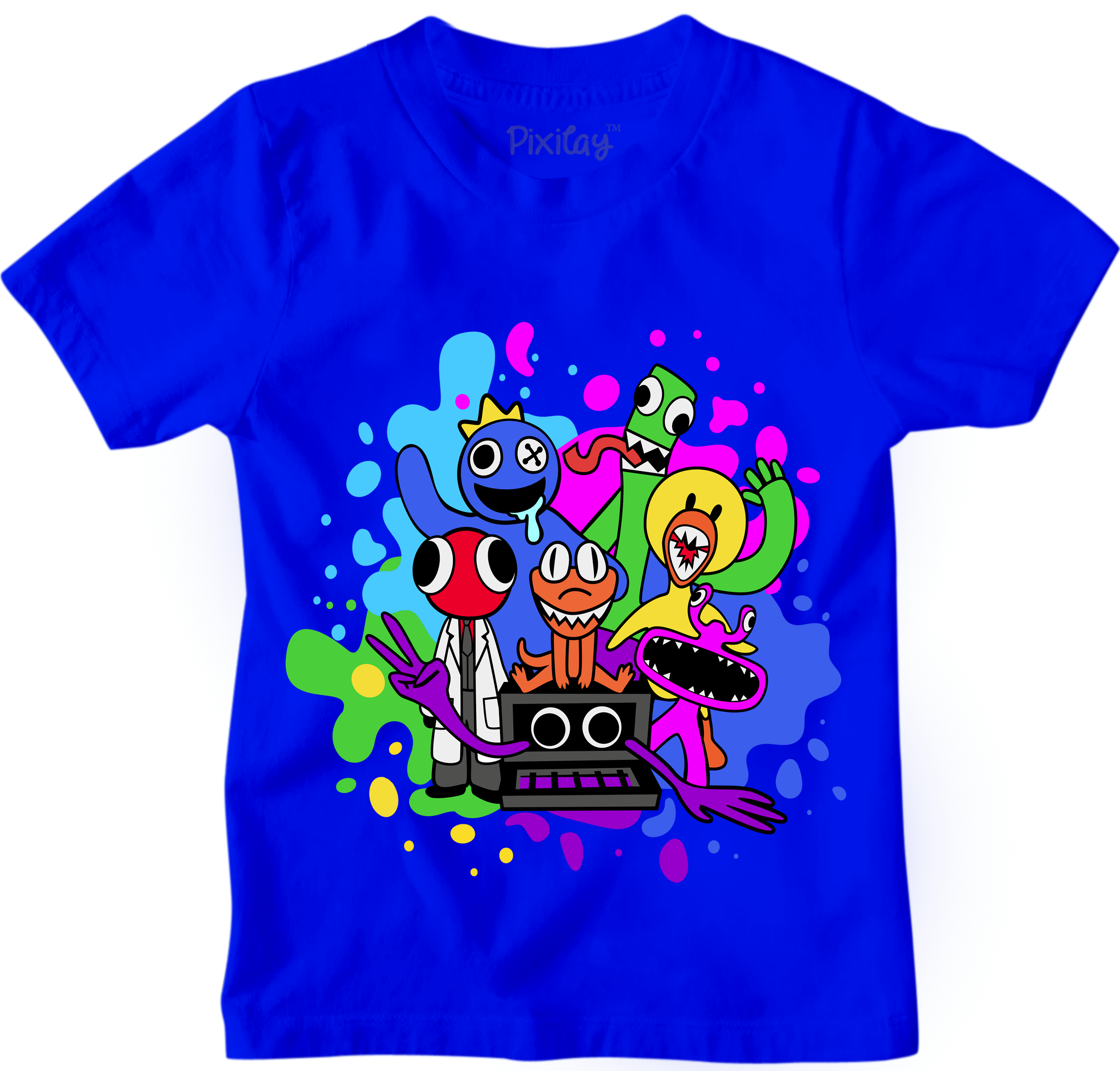 Kids Rainbow Friends Graphic Tee Cotton/Poly Blend Short Sleeve T-Shirt