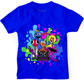 Kids Rainbow Friends Graphic Tee Cotton/Poly Blend Short Sleeve T-Shirt