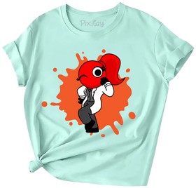 Buy cumulus Red Rainbow Friend Girls Short Sleeve T-Shirt