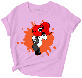 Buy purple Red Rainbow Friend Girls Short Sleeve T-Shirt