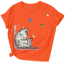 Sleeping Kitty Girls Short Sleeve T-Shirt-6