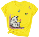 Sleeping Kitty Girls Short Sleeve T-Shirt-1