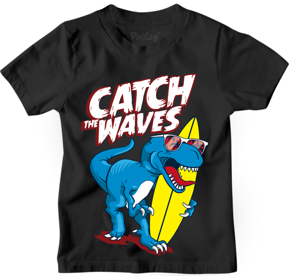 T-Rex Catch the Waves Graphic Tee