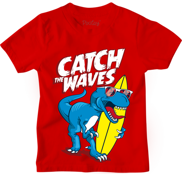 T-Rex Catch the Waves Graphic Tee