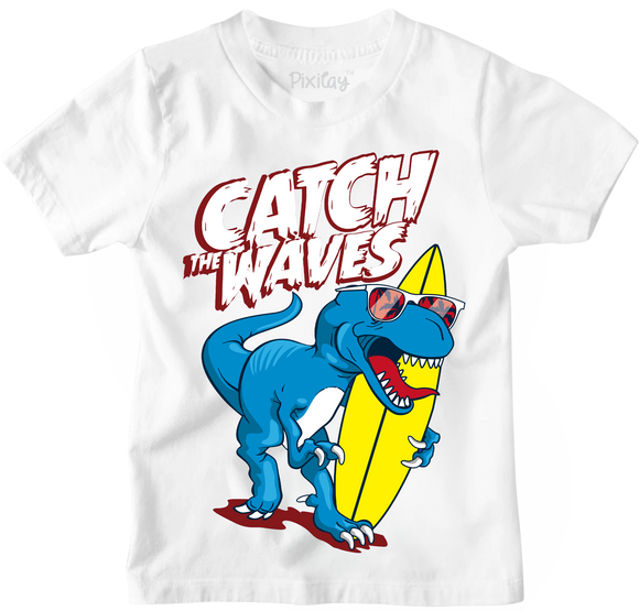 T-Rex Catch the Waves Graphic Tee