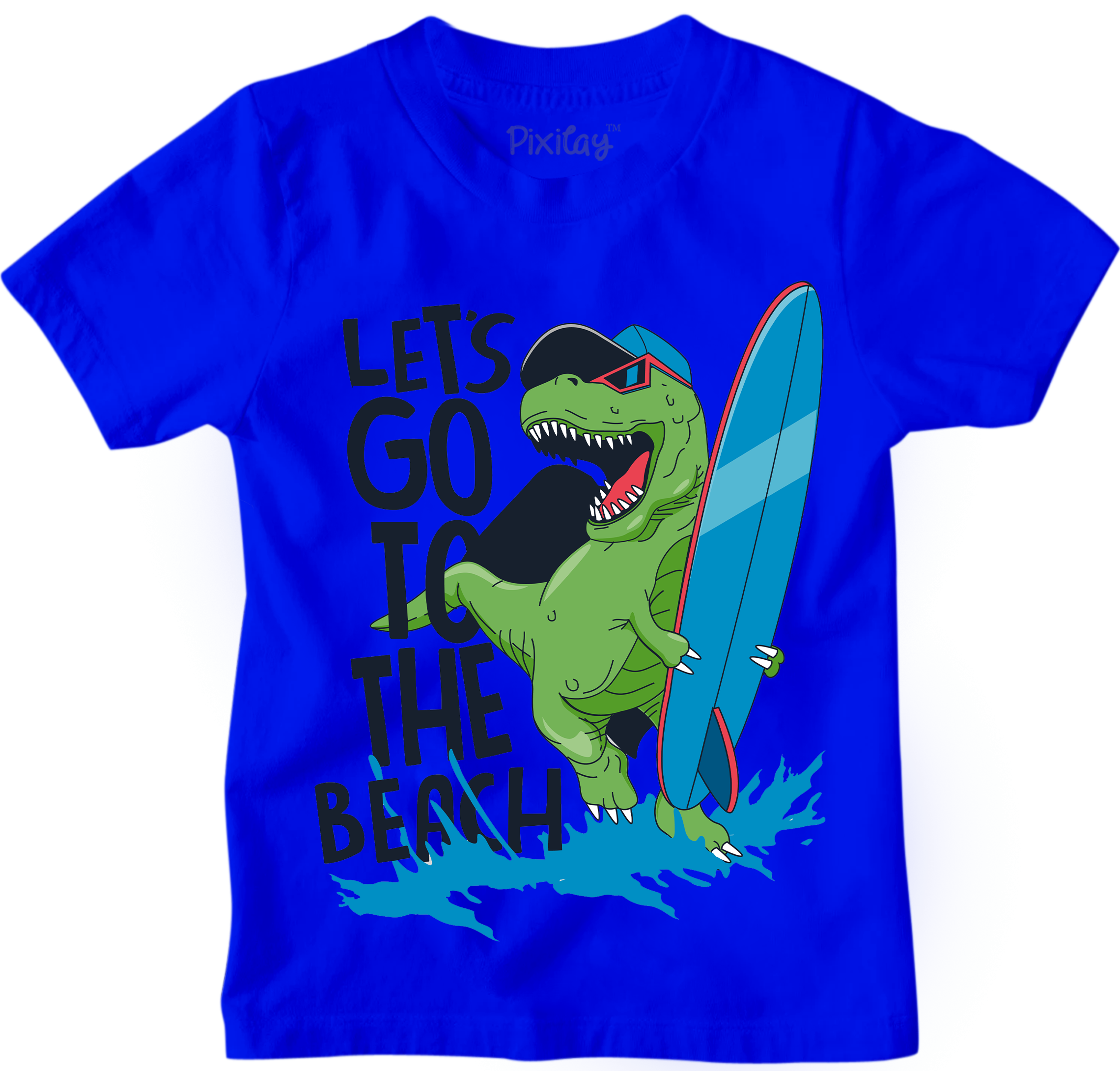 T-Rex Let's Go to the Beach Graphic Tee