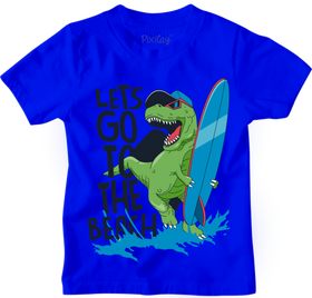 T-Rex Let's Go to the Beach Graphic Tee