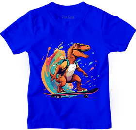 Buy blue T-Rex Surfing Boys T-Shirts