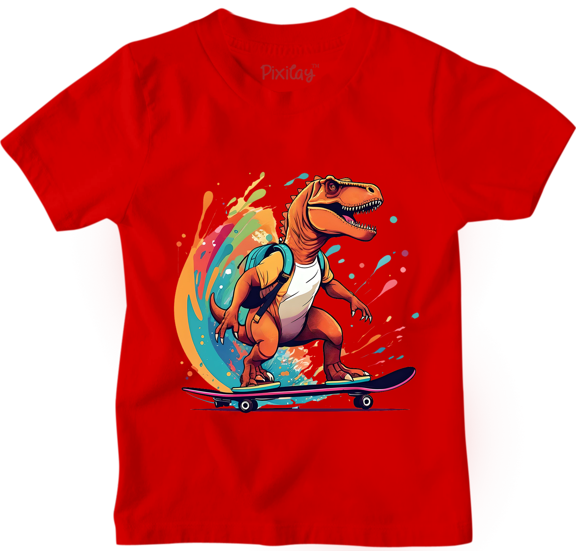 Buy red T-Rex Surfing Boys T-Shirts