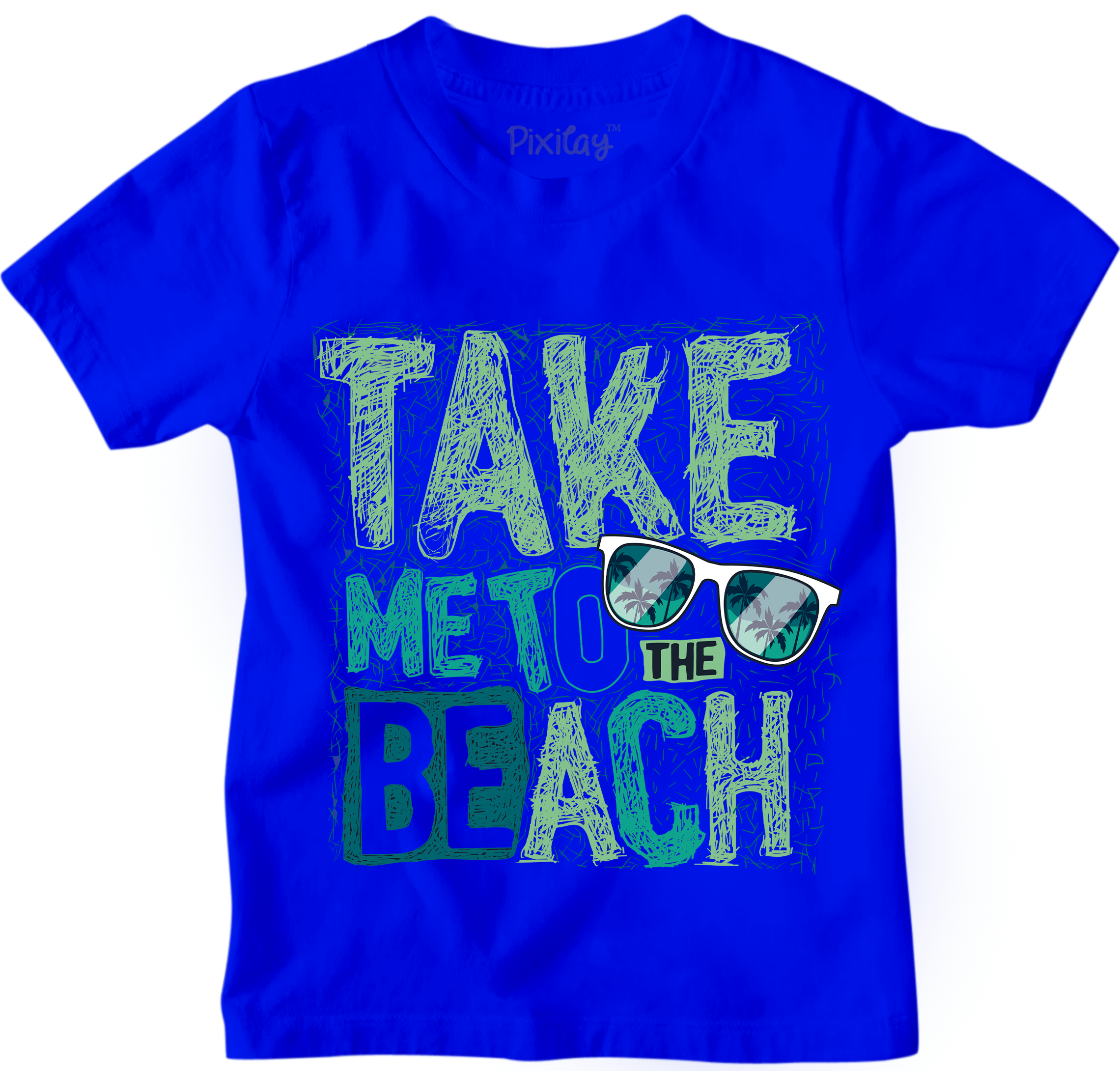 Buy blue Take Me to the Beach Graphic Tee