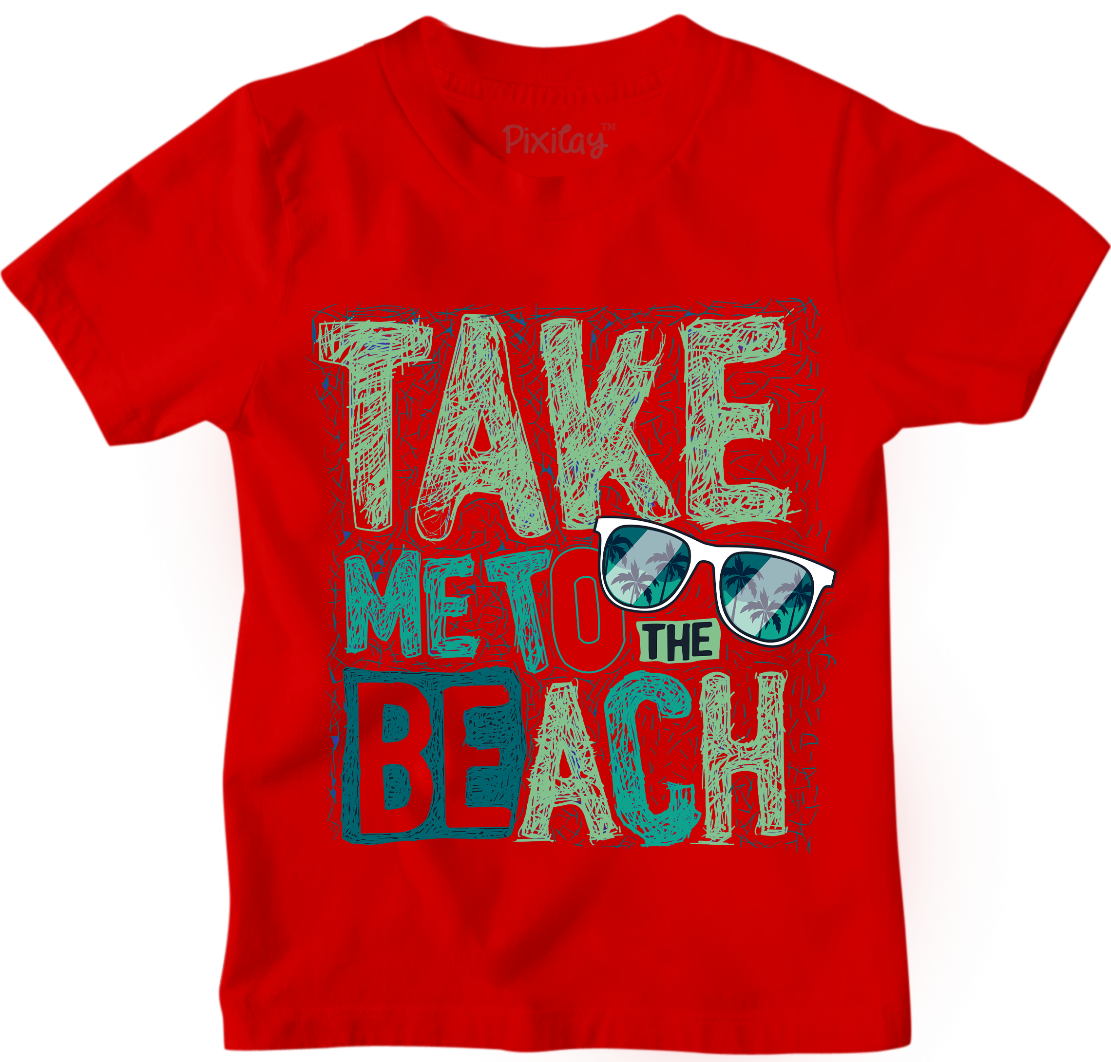 Buy red Take Me to the Beach Graphic Tee