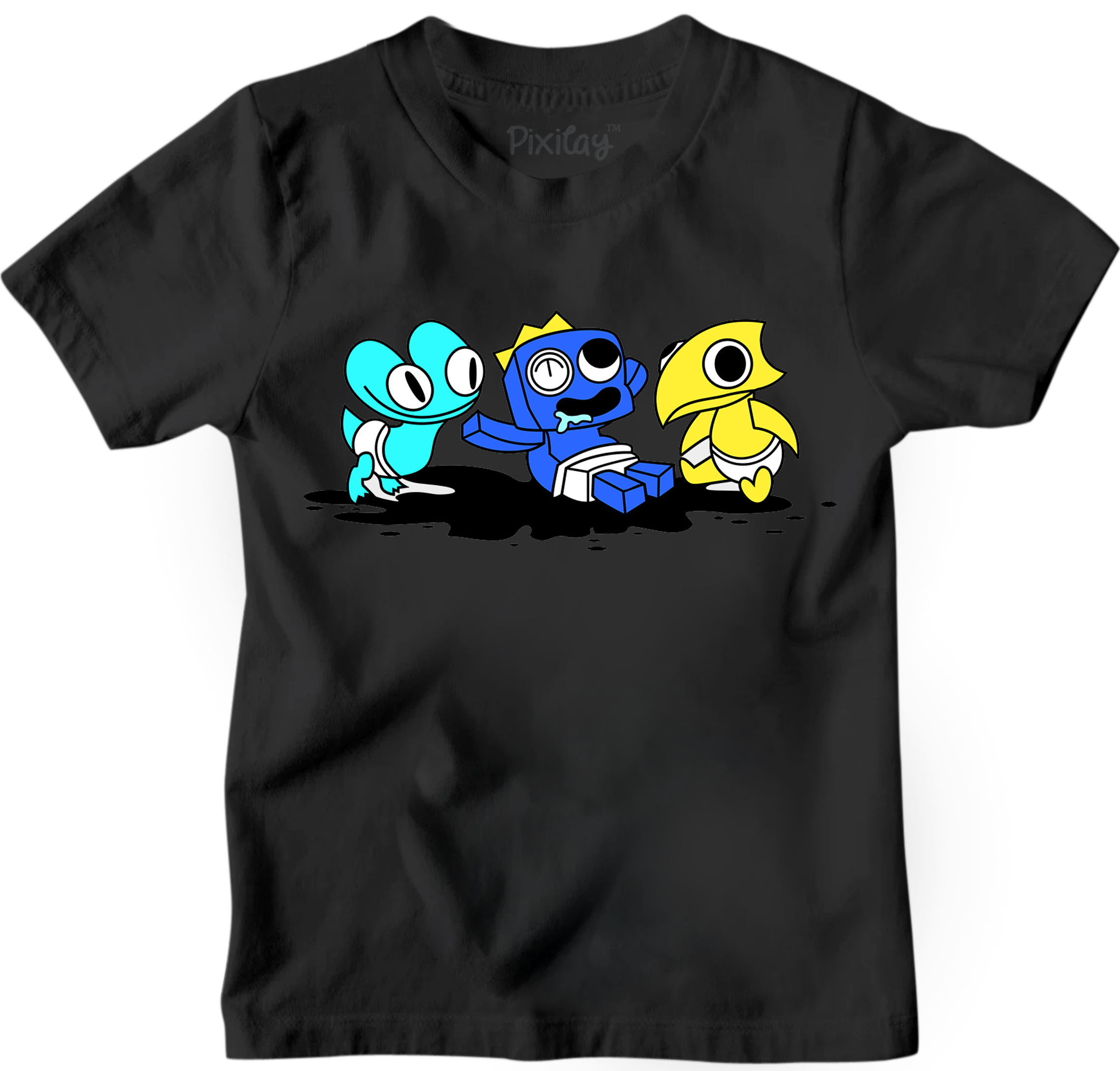Buy black Unisex Baby Rainbow Friends T-Shirt