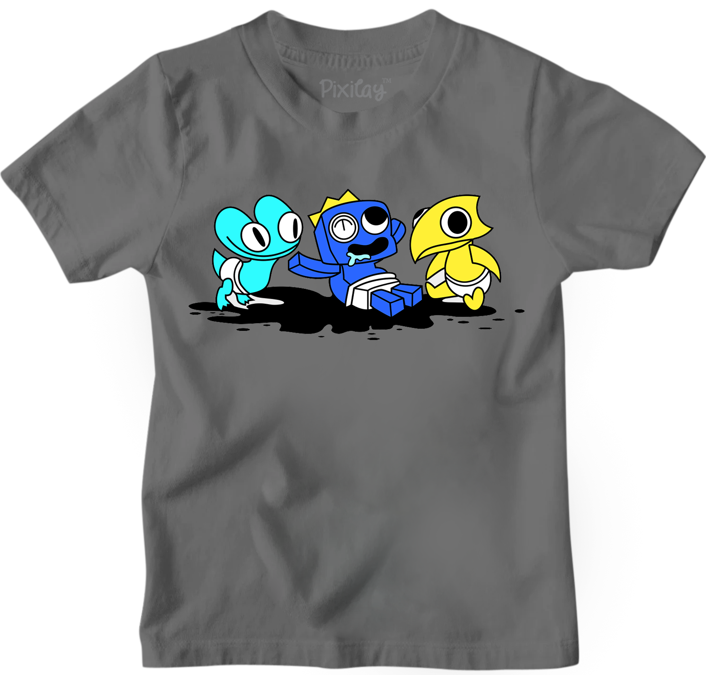 Buy gray Unisex Baby Rainbow Friends T-Shirt