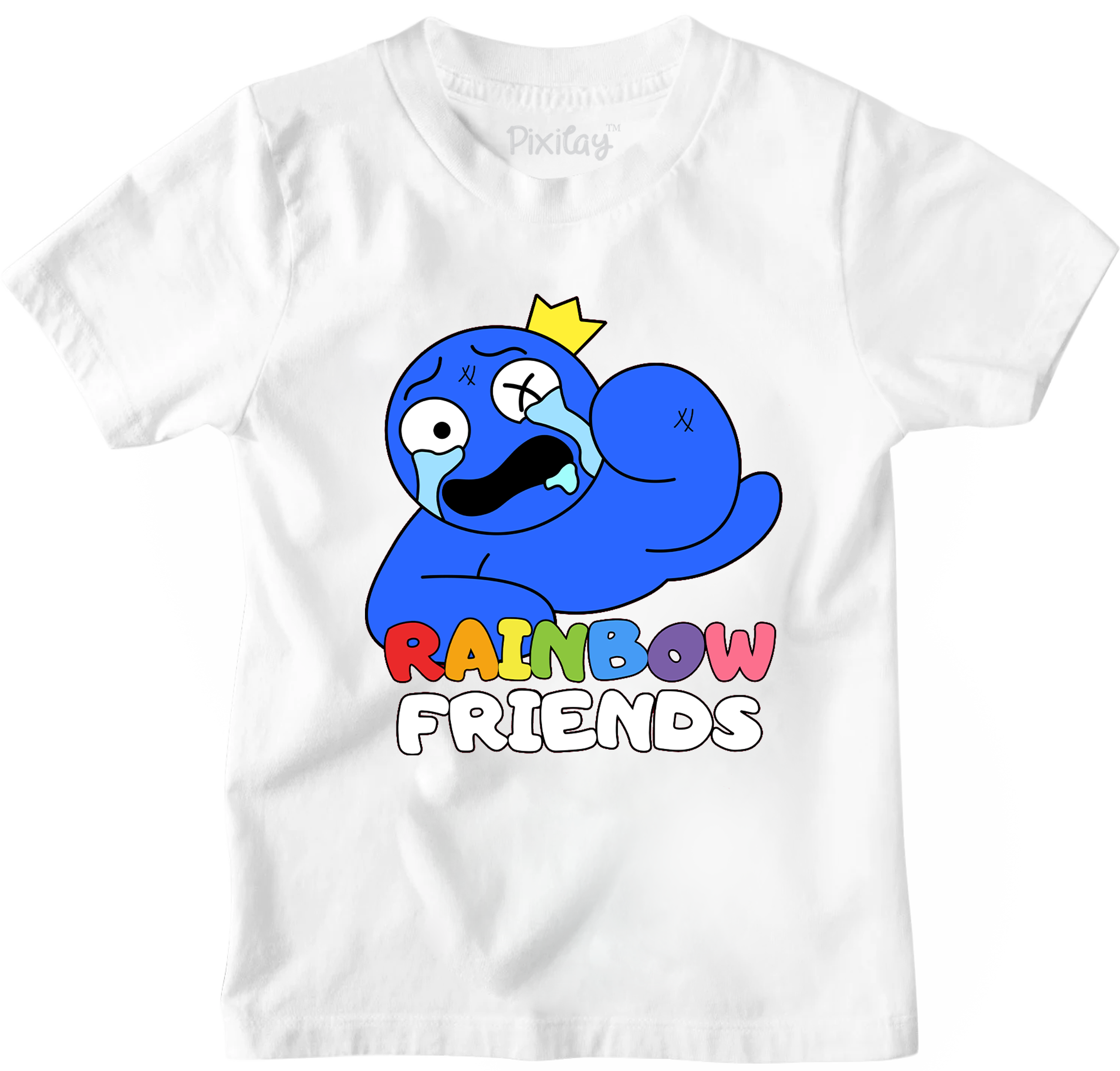 Buy white Unisex Crying Blue T-Shirt