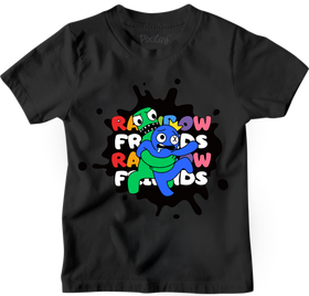 Buy black Unisex Rainbow Friends T-Shirt