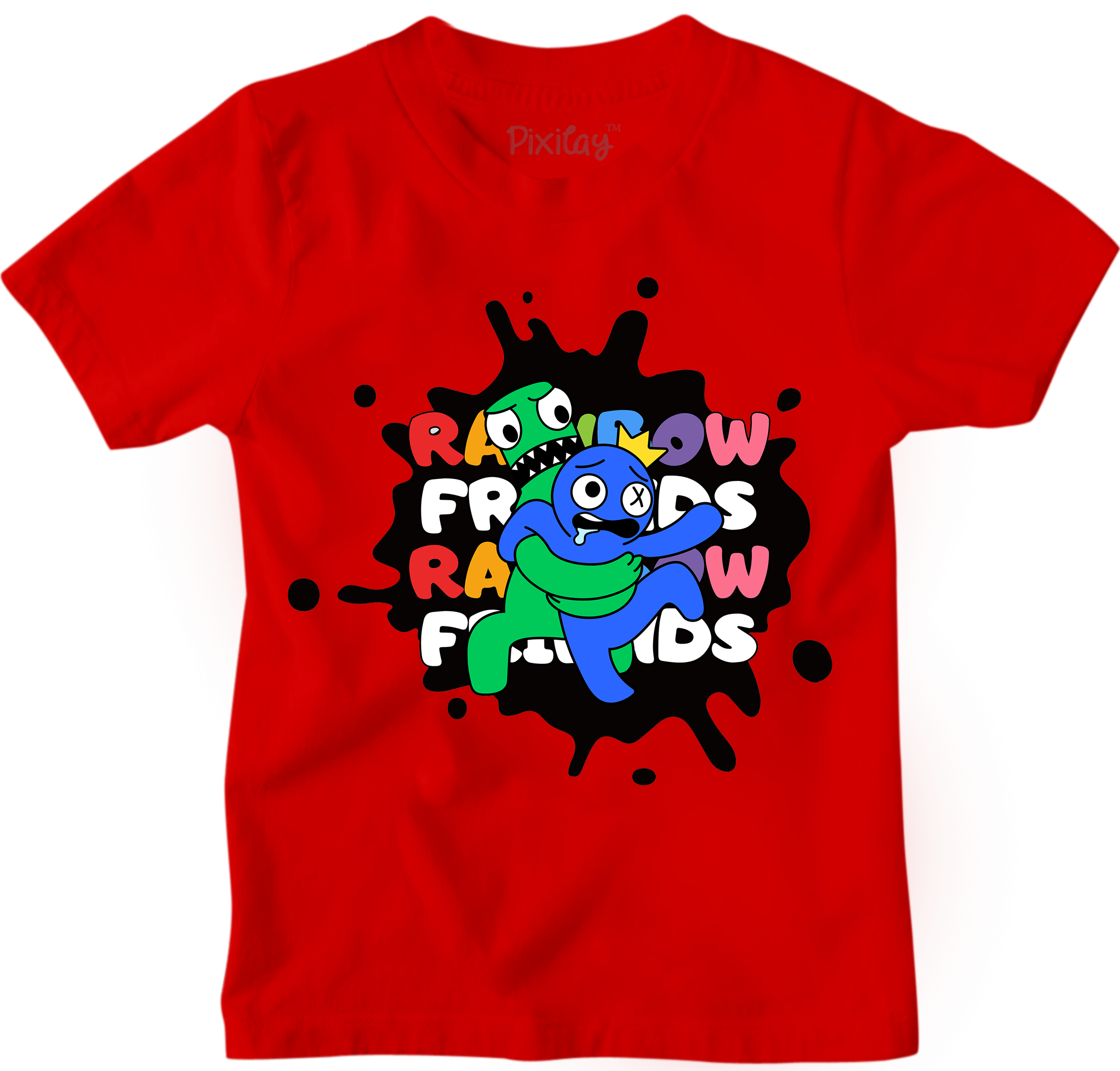 Buy red Unisex Rainbow Friends T-Shirt