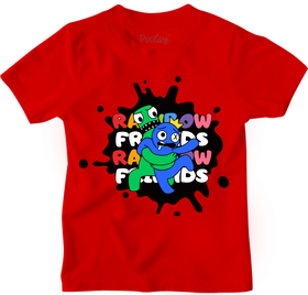 Buy red Unisex Rainbow Friends T-Shirt